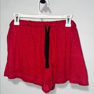 Secret Treasures Red Pajama Shorts Soft Elastic Waistband